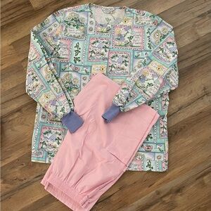 Cherokee women’s scrub jacket and pants